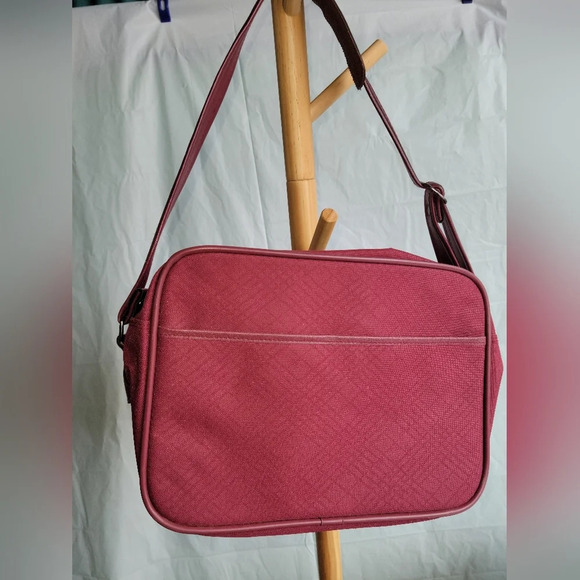 Samsonite Burgundy Zipped  Bag Carryon Tote - Picture 3 of 11